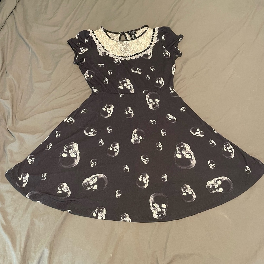 Hot Topic Skull and Lace Dress